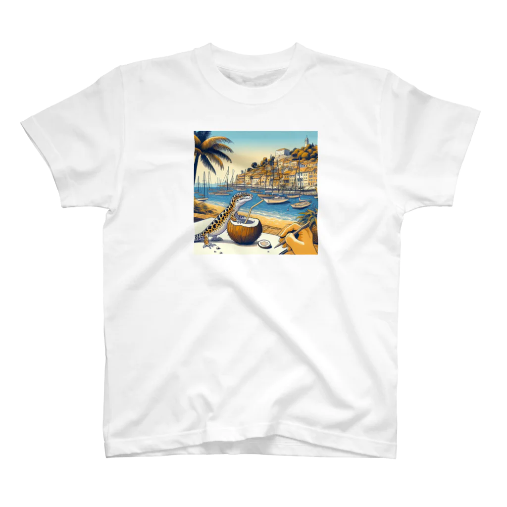 Ramennnのレオパ旅気分 Regular Fit T-Shirt