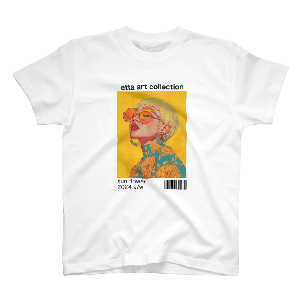 ETTA_ARTのサンフラワー スタンダードTシャツ