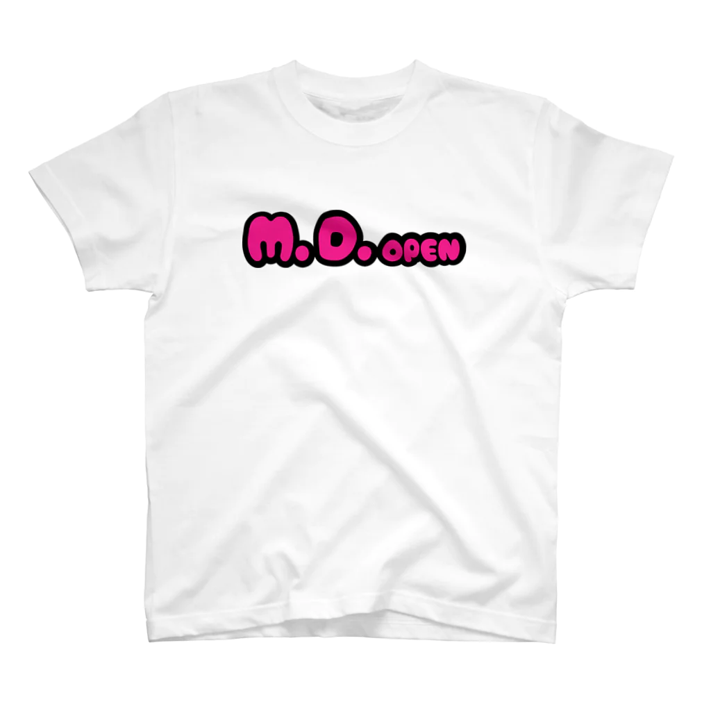 M.D.openのM.D.openピンクロゴ Regular Fit T-Shirt