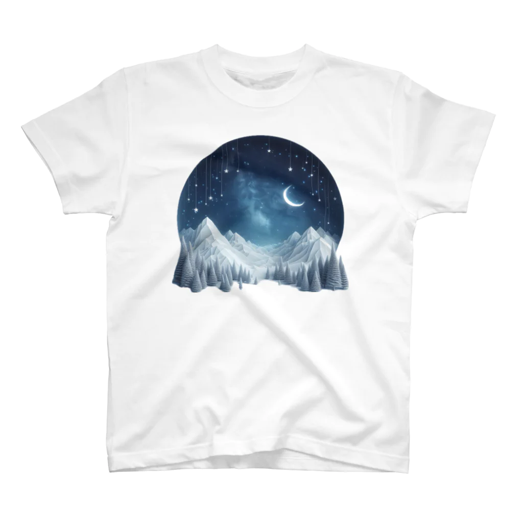 JUPITERの幻想的な冬の夜 スタンダードTシャツ