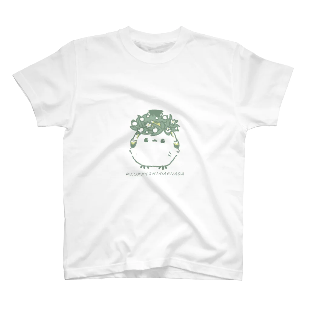 rina_suzuriのシマエナガとすずらん 花冠 Tシャツ Regular Fit T-Shirt