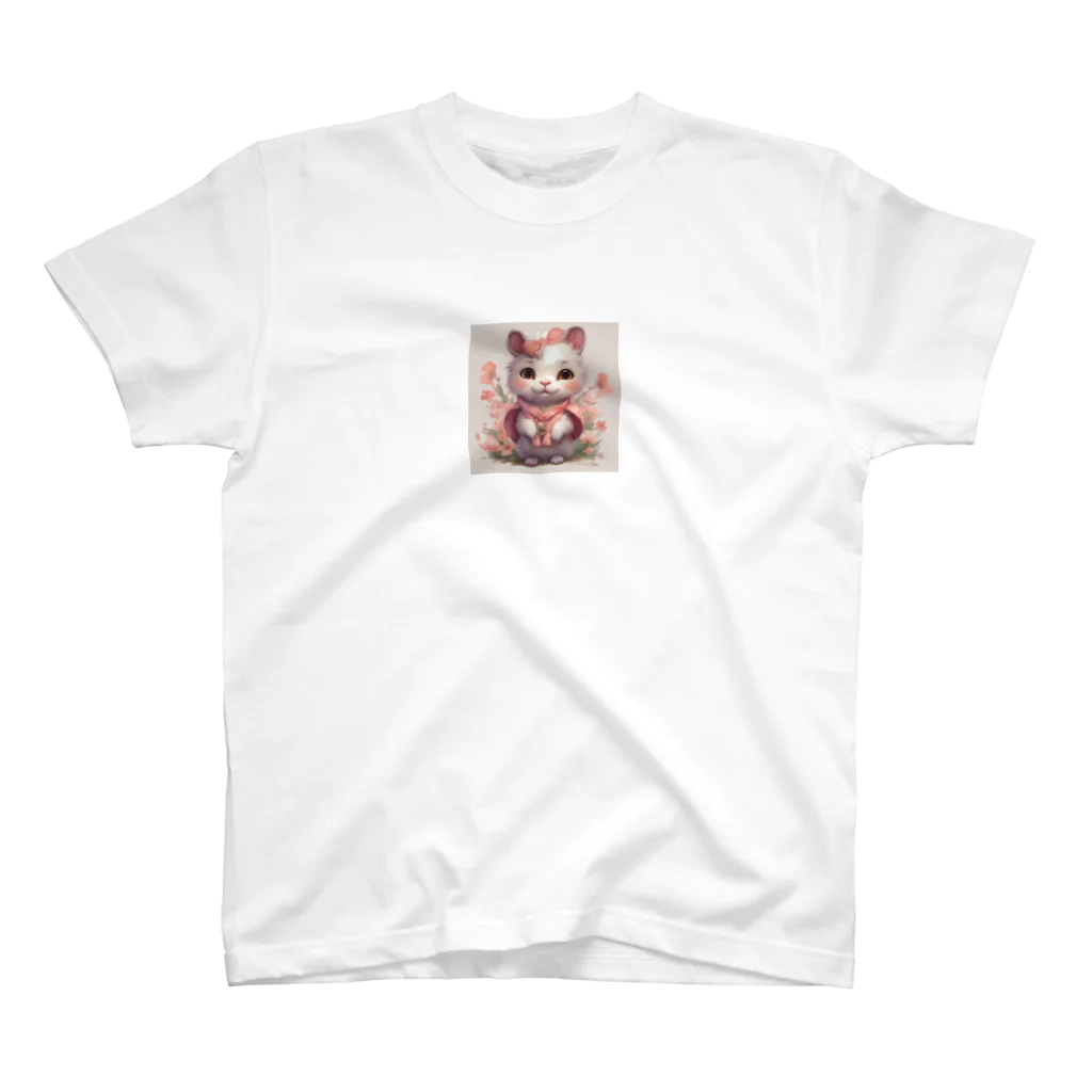 soba-jiのふわふわキュートな表情のネコちゃん Regular Fit T-Shirt