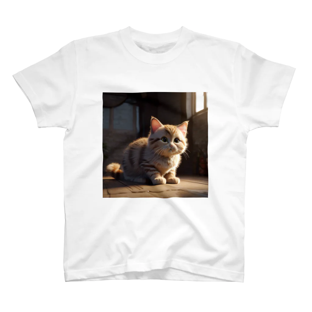 動物の溜まり場の可愛い猫ちゃん スタンダードTシャツ