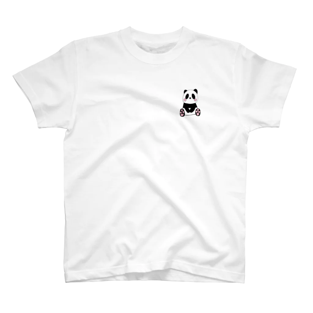 棚ぼたのハ～トパンダ スタンダードTシャツ