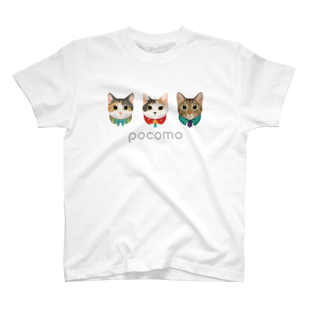 TAKI & pocomoのpocomo face T スタンダードTシャツ