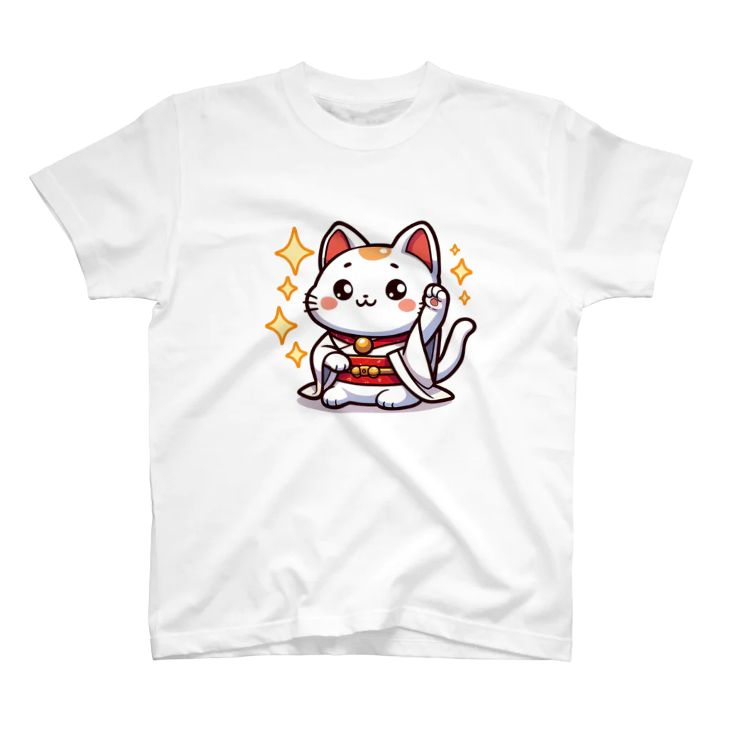 MLD/My Life Design・エムエルディーのよんまねきねこ スタンダードTシャツ