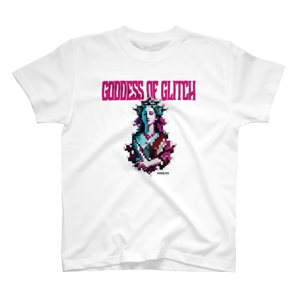 DirtyDirtyClanの［ChaosGlitch］goddess of glitch Regular Fit T-Shirt