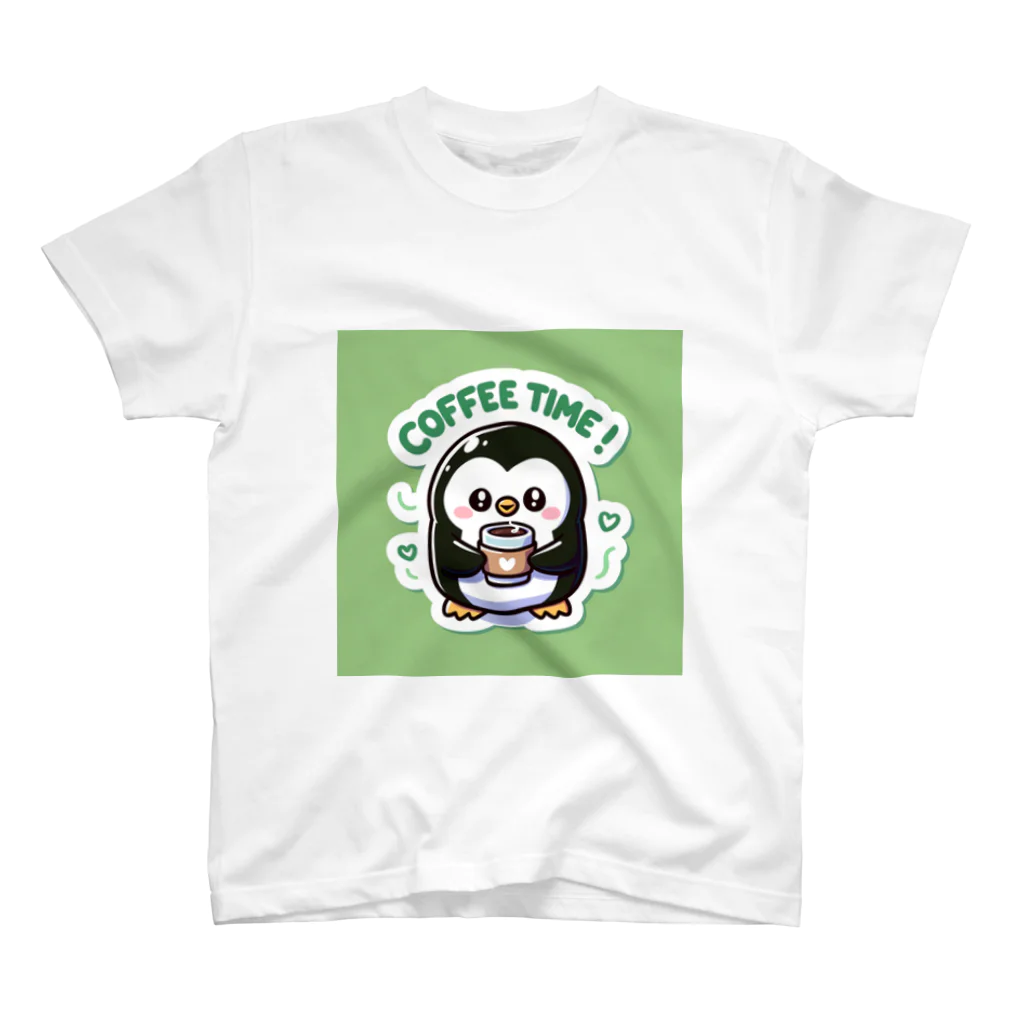 kaeruko0304mamaのコーヒータイムペンギン スタンダードTシャツ