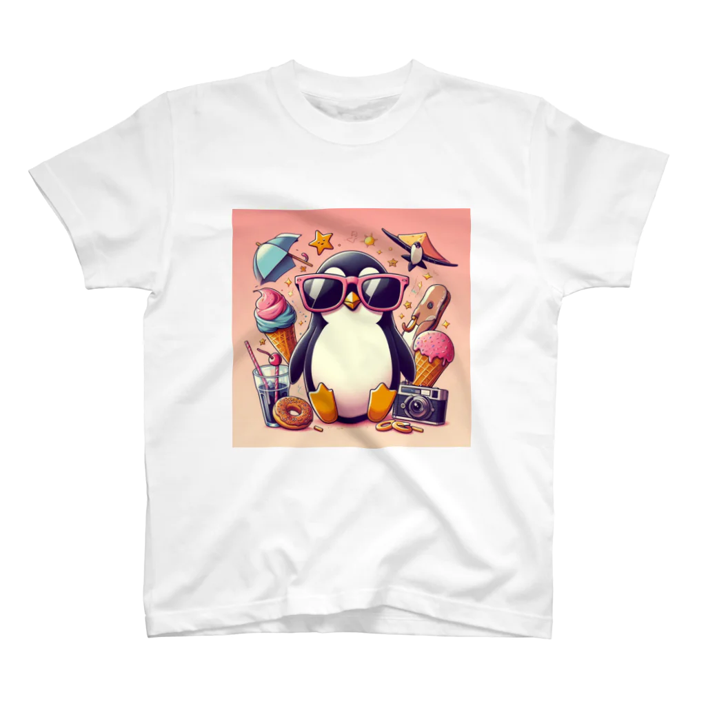 Design Harborのcool penguin スタンダードTシャツ