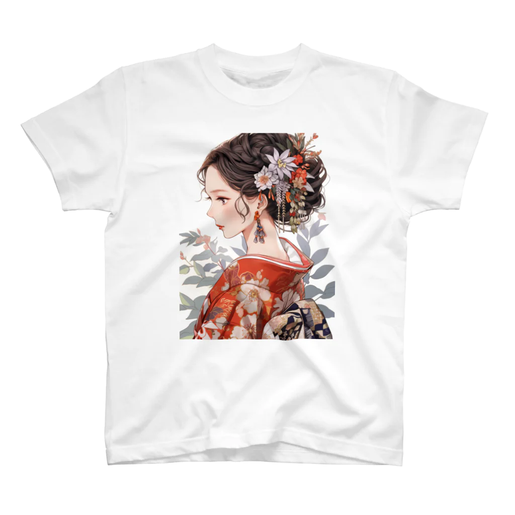 AQUAMETAVERSEの和服姿の女性　sanae 2074 スタンダードTシャツ