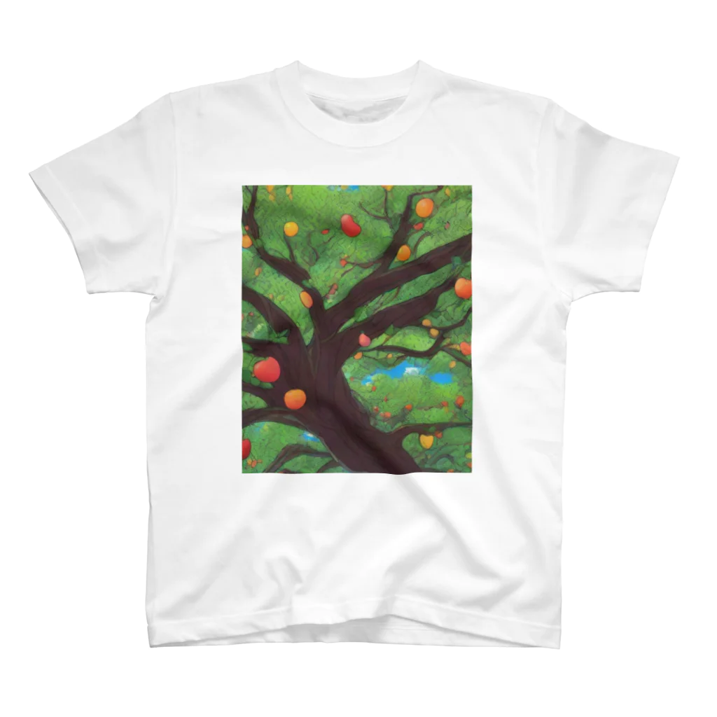 imagine wear0424のりんごとオレンジのなる木 Regular Fit T-Shirt