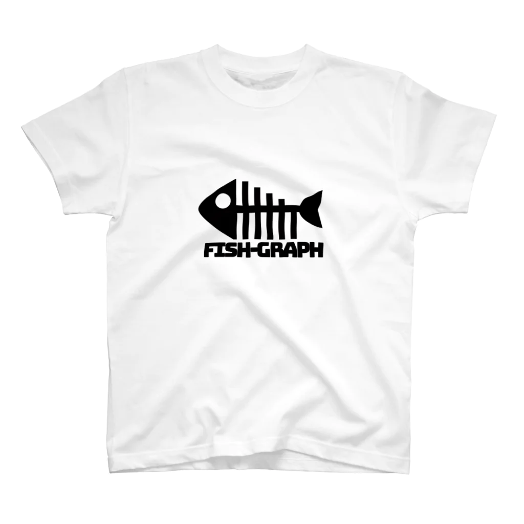 統計大臣の統計大好きFISH-GRAPH T-シャツ スタンダードTシャツ