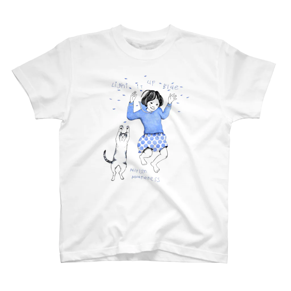 BonamiのLight it up Blue「Love your own jump!」ライトカラー Regular Fit T-Shirt