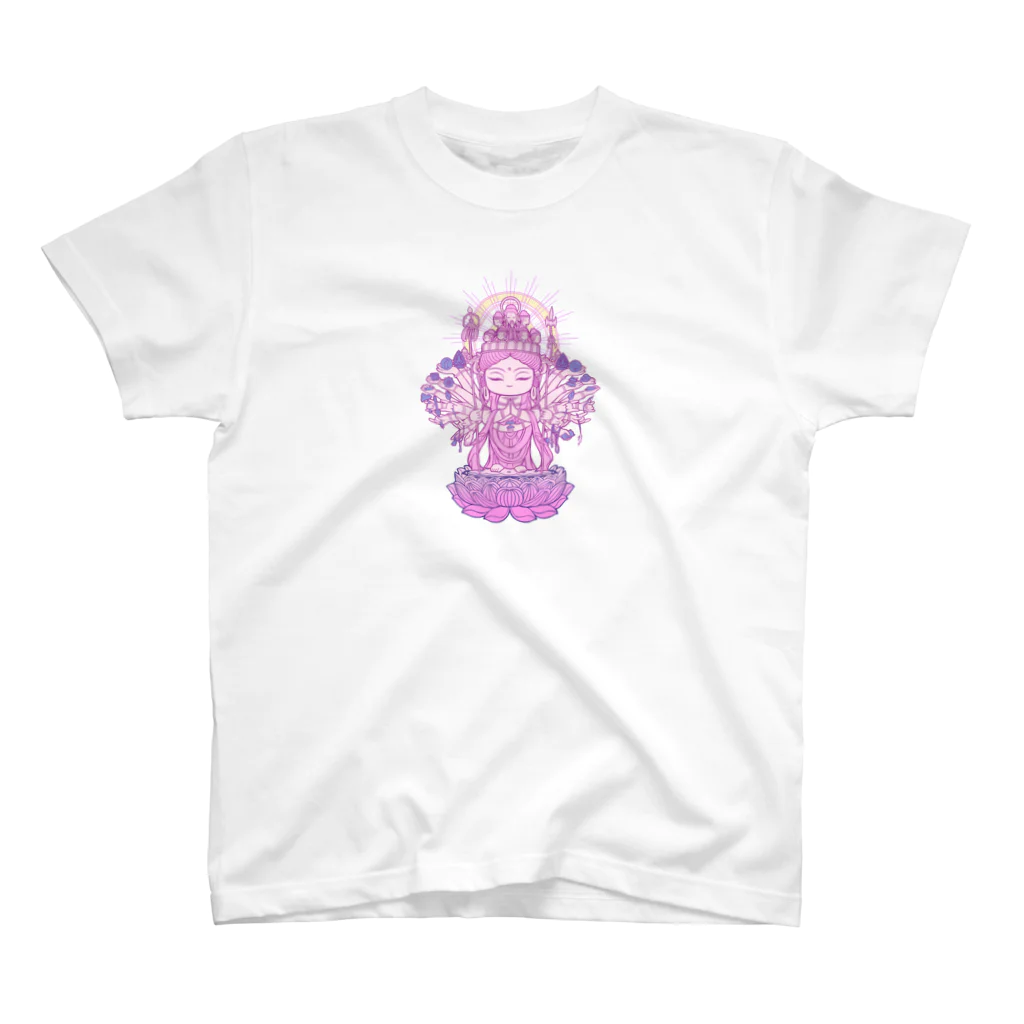 Hotoke Mandalaのおまもり千手観音 スタンダードTシャツ