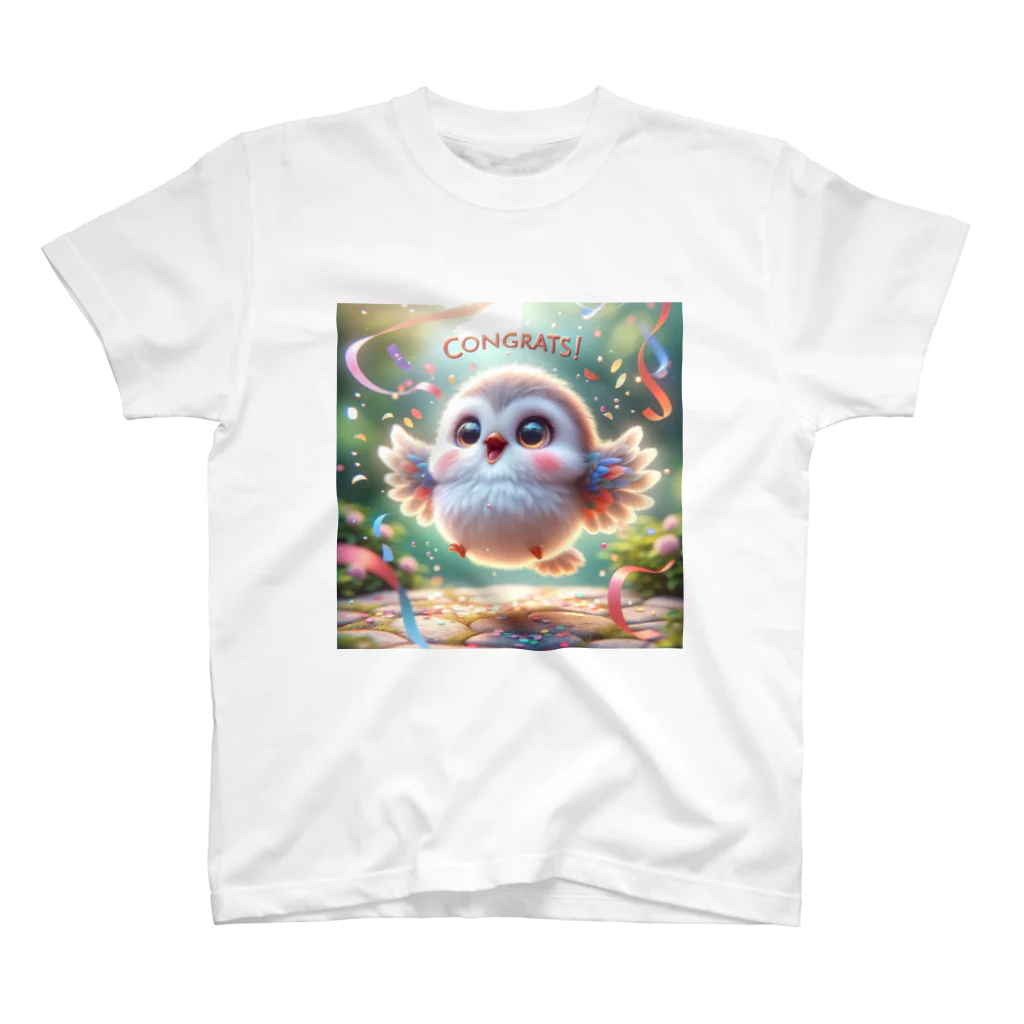 mimikkyu322のCngrats　Bird スタンダードTシャツ