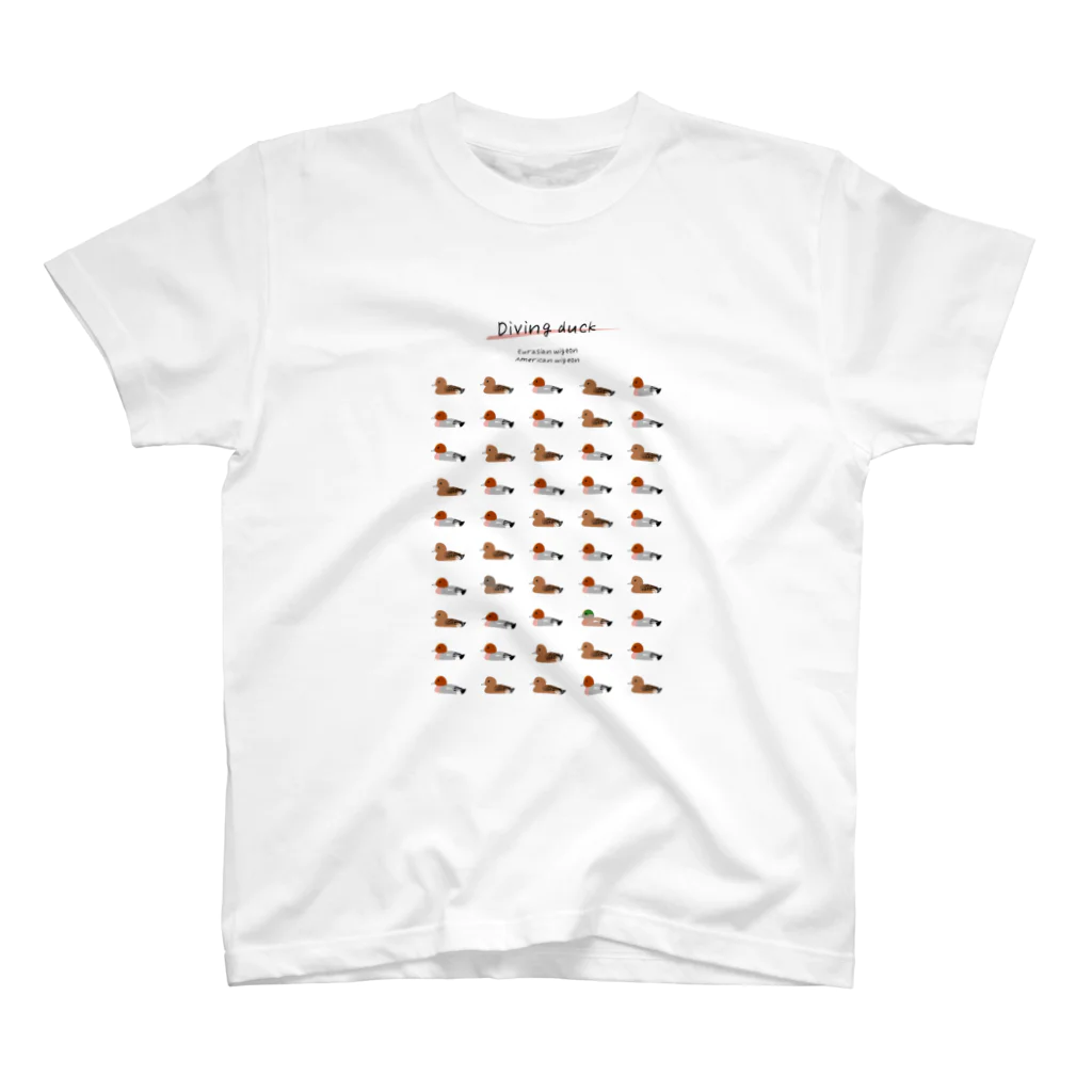 DOTEKKOのDiving duck's (ver.2) スタンダードTシャツ