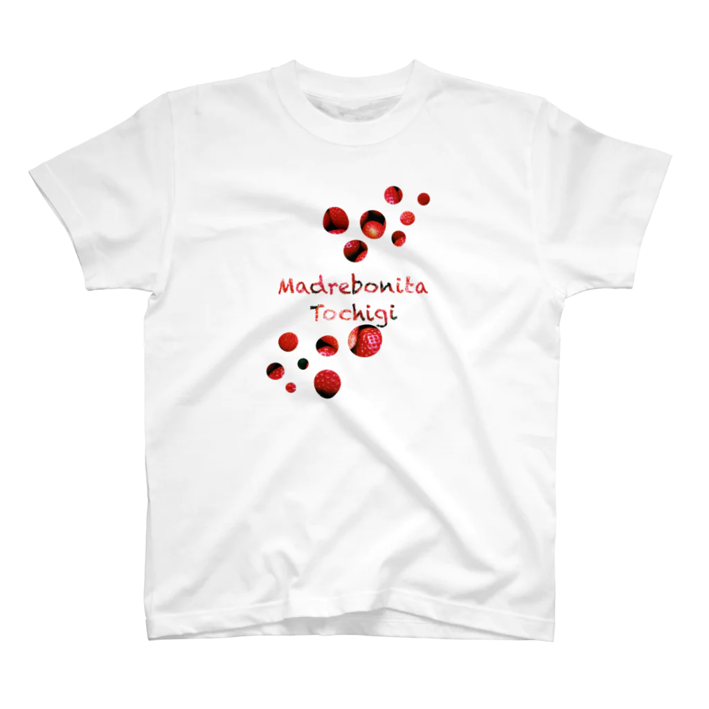 madre_tochigiのmadre_tocigi いちご柄 Regular Fit T-Shirt