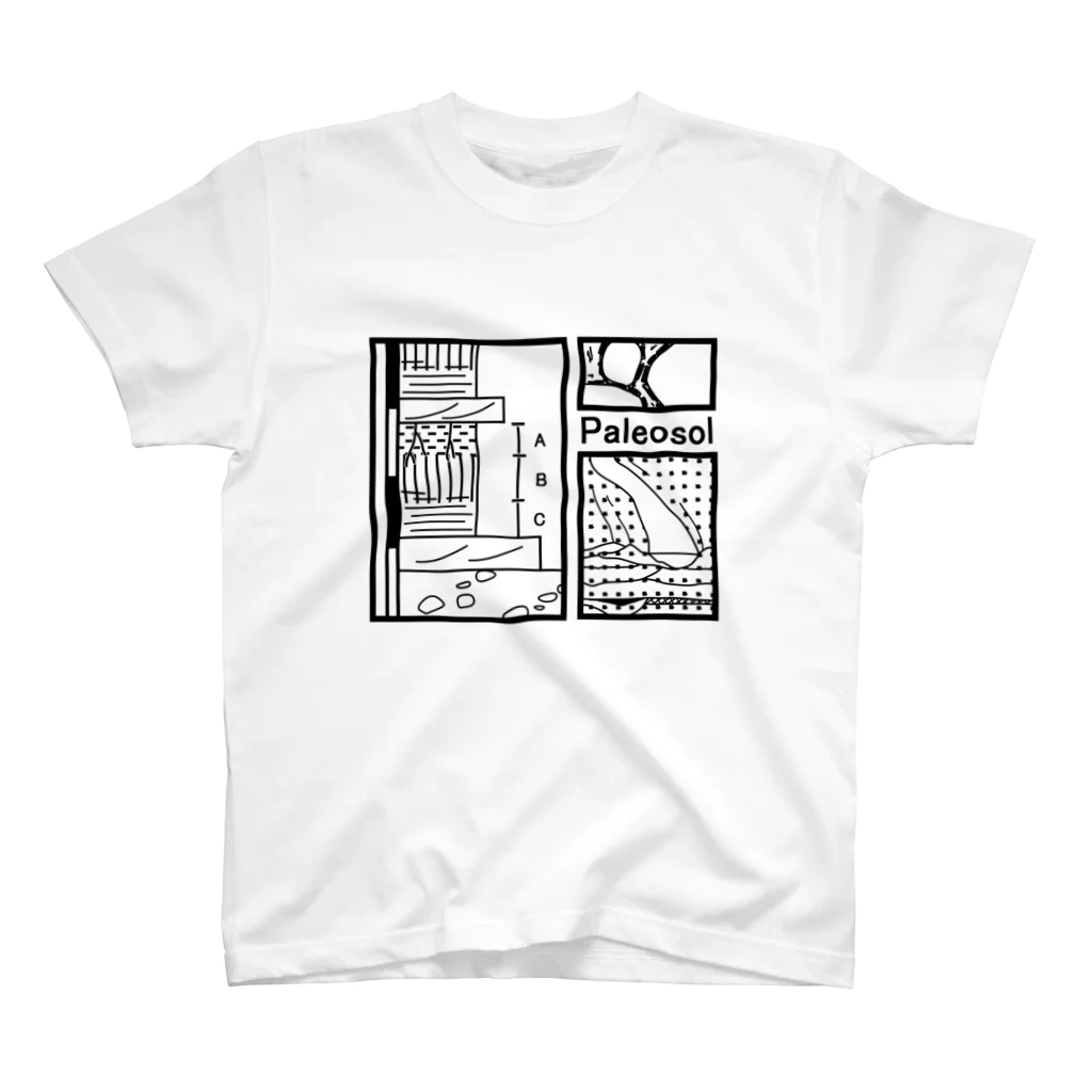 縞々田の古土壌Tシャツ 티셔츠