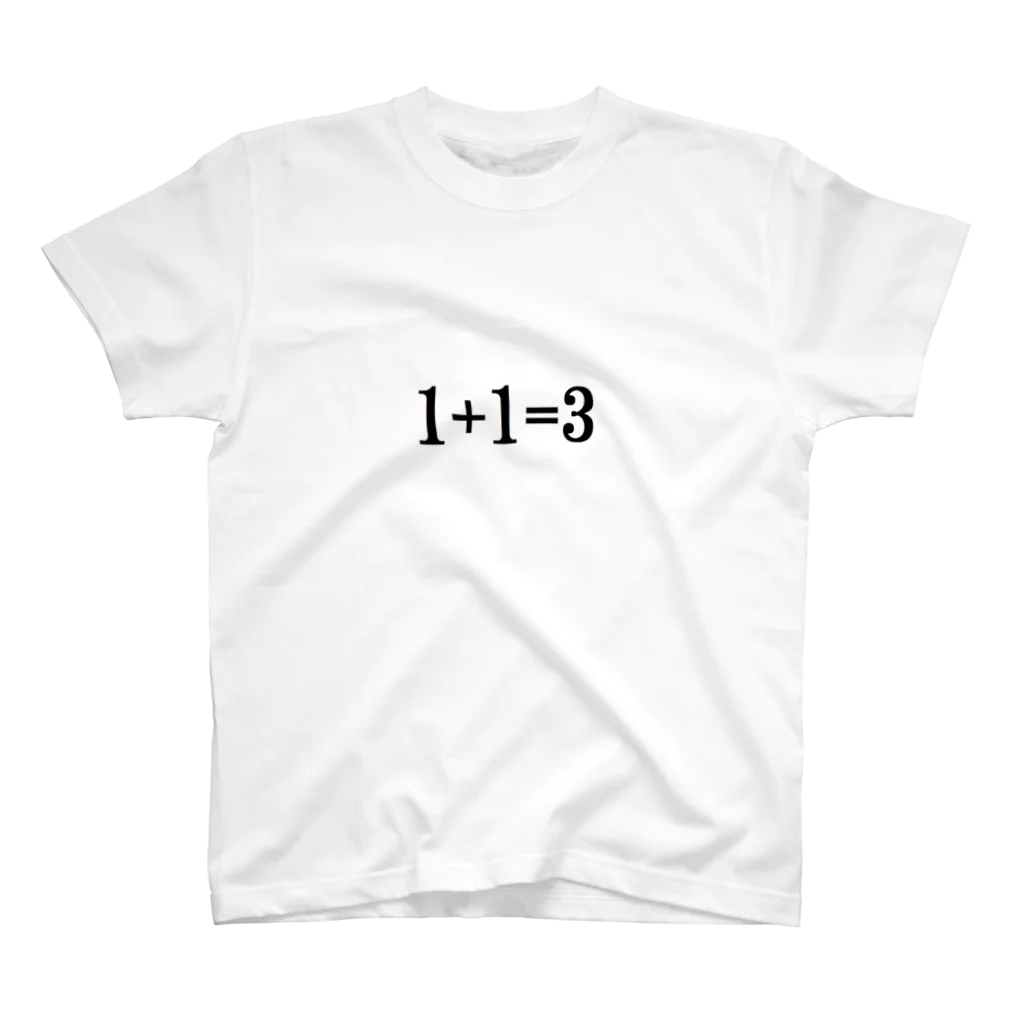 つ津Tsuの1+1＝3 Regular Fit T-Shirt