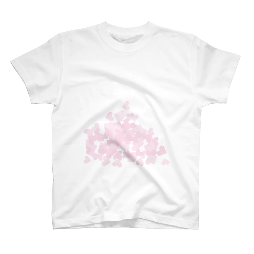 Drecome_Designの【積もったheart mark】百のハート♡飴霰(あめあられ) Regular Fit T-Shirt