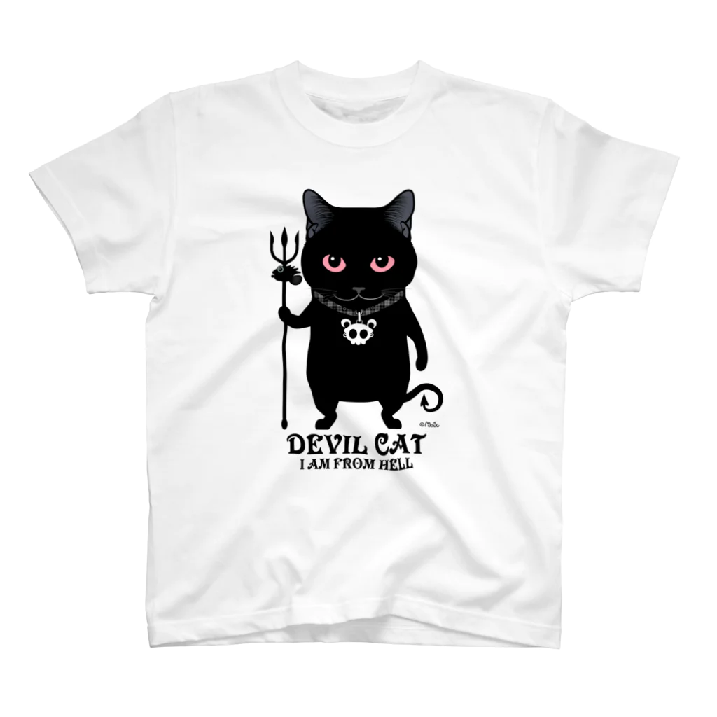 Moju（モジュー）の悪魔猫 Regular Fit T-Shirt