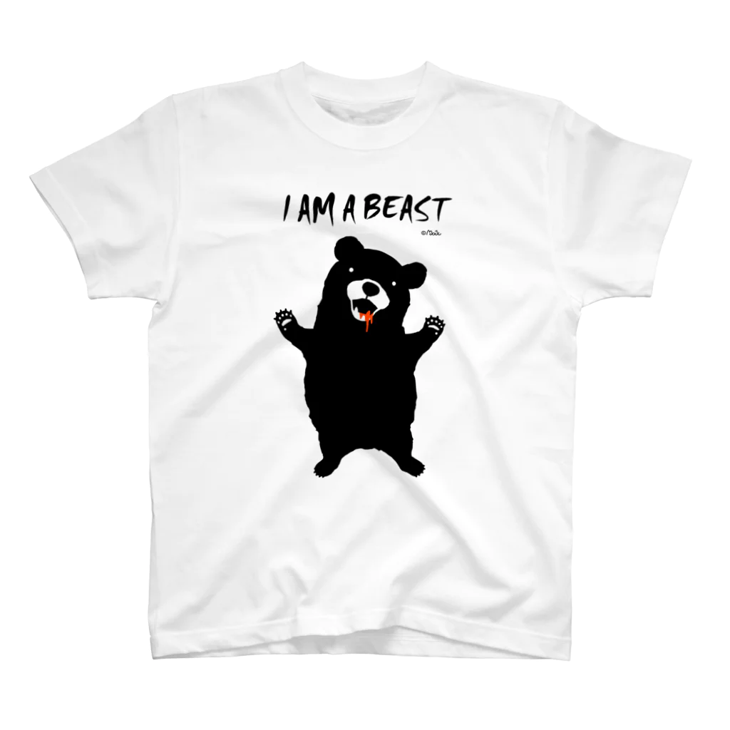 Moju（モジュー）のI am a beast スタンダードTシャツ