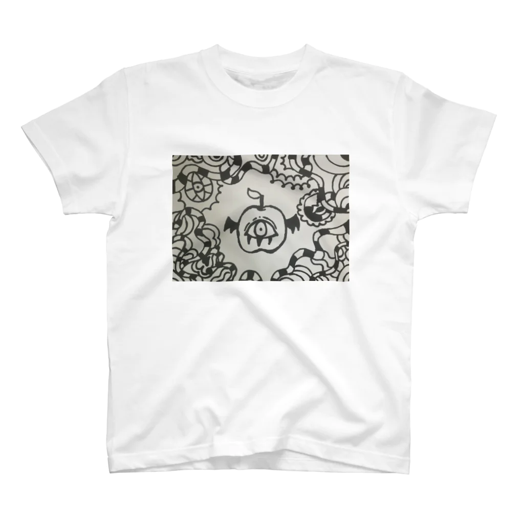 夢魔のお部屋の毒林檎(白黒) スタンダードTシャツ