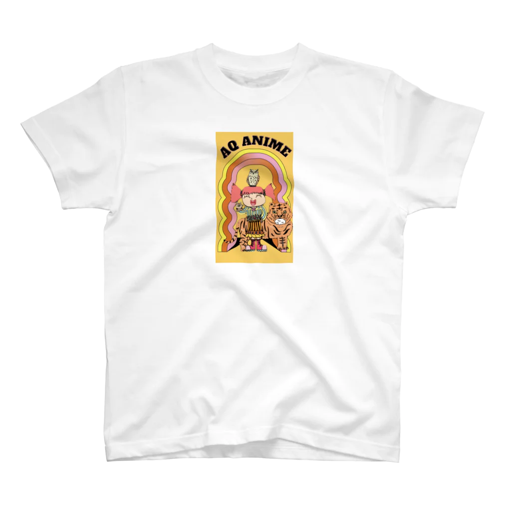 AQAnime ArtShopのAQ ANIME 虎女子 スタンダードTシャツ