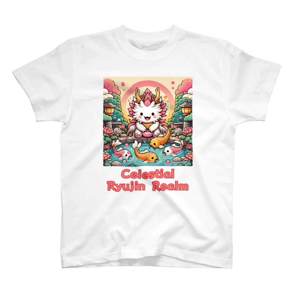 大江戸花火祭りのCelestial Ryujin Realm～天上の龍神社7 スタンダードTシャツ