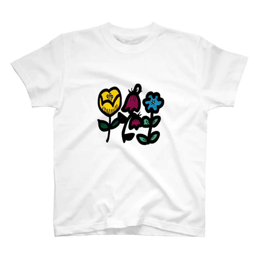 すわんちゃんの花 Regular Fit T-Shirt