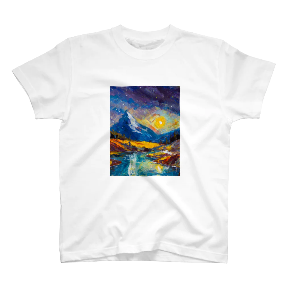 .nekoのAI絵画「夜」 Regular Fit T-Shirt