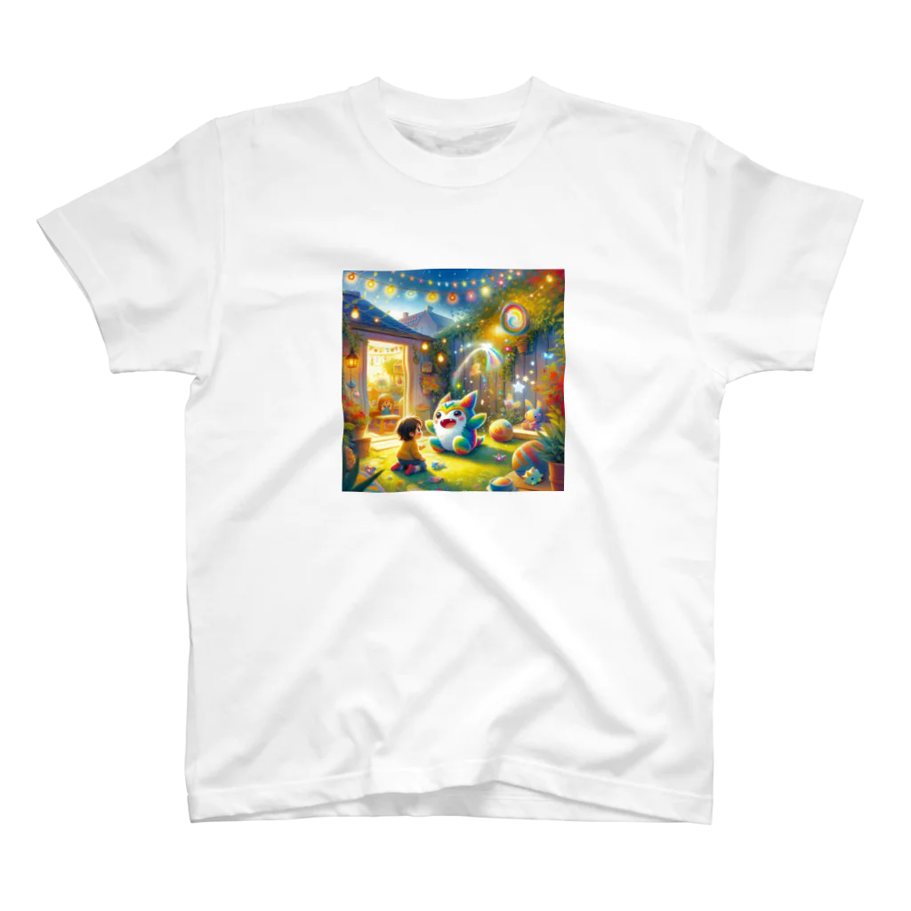 ほっこり絵音舎のふしぎなおともだち Regular Fit T-Shirt