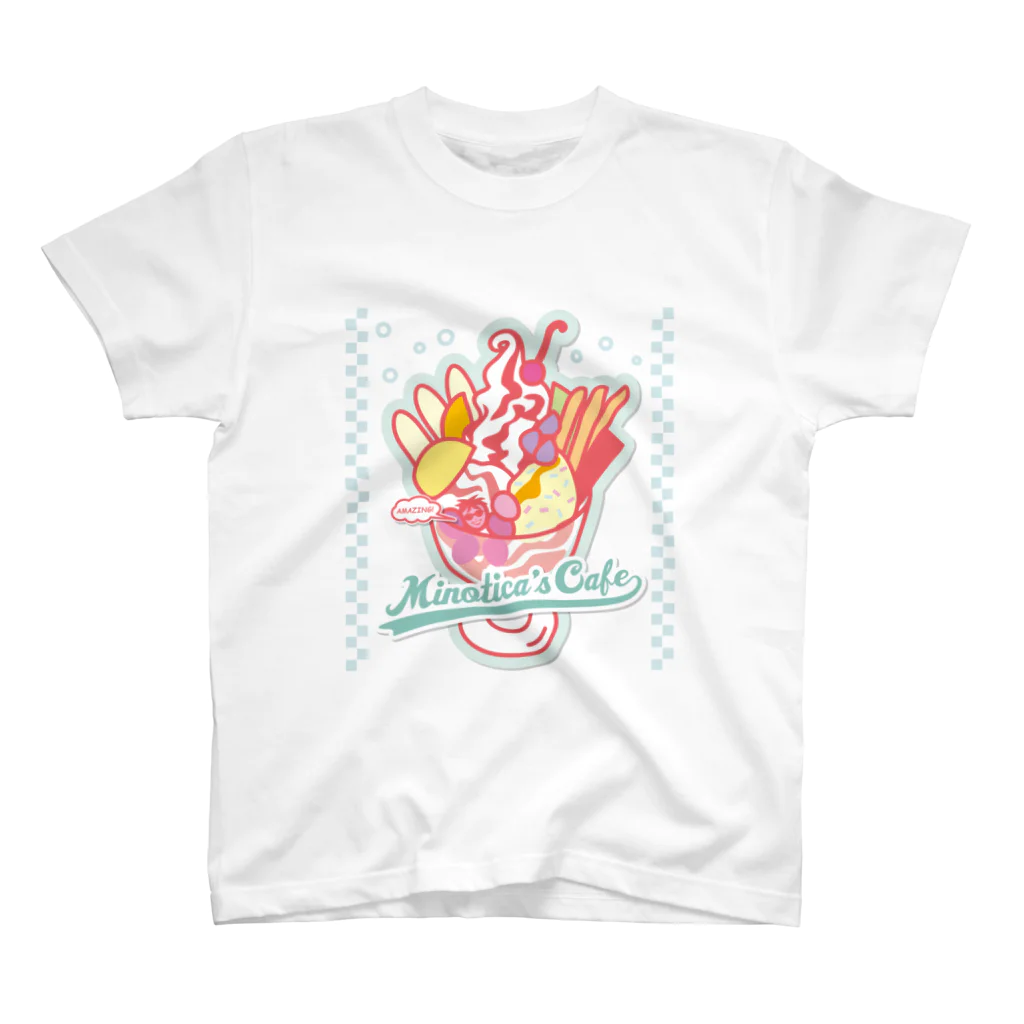 minoticaのMinotica's Cafe（Brick_tone） スタンダードTシャツ