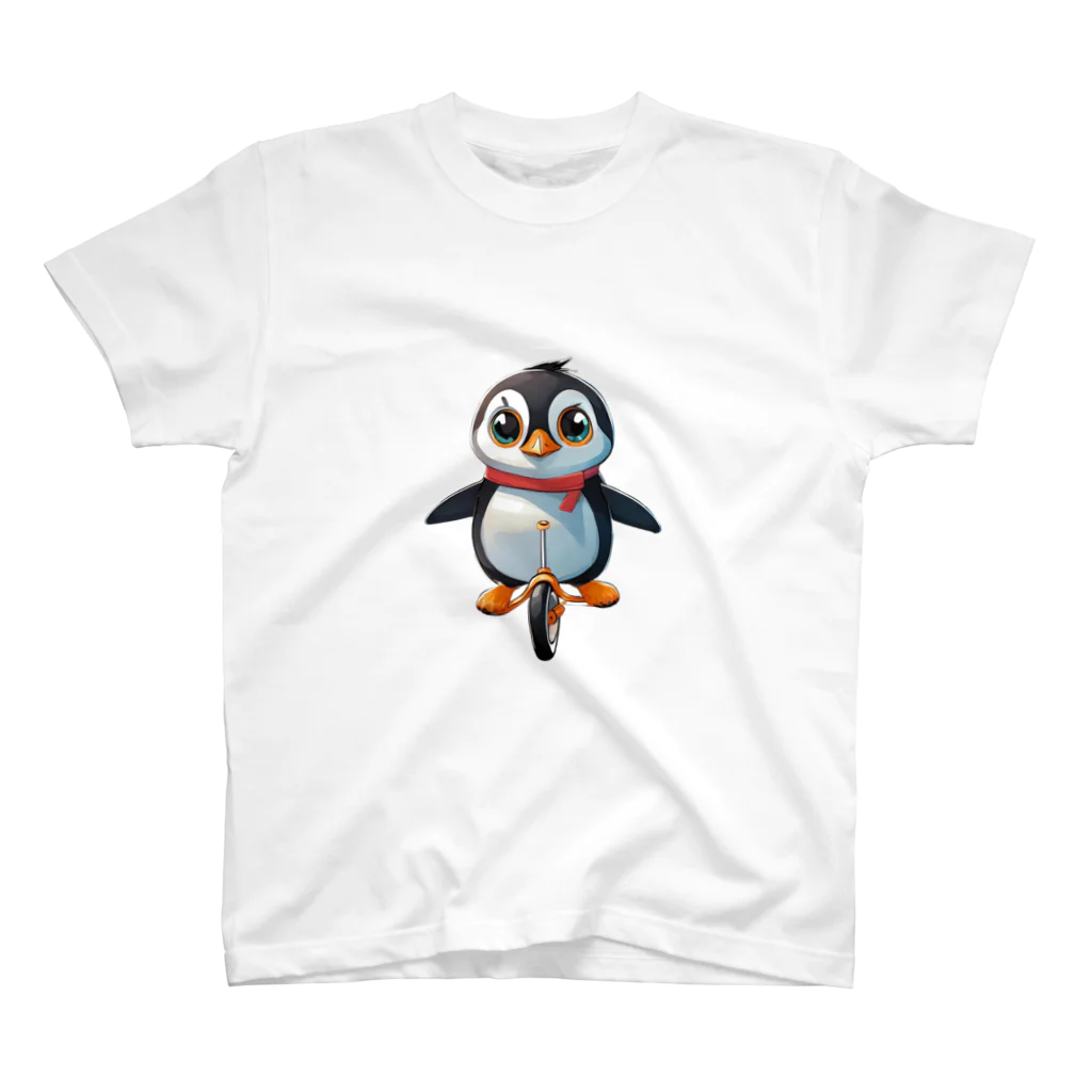 いろは物語のペンギンが一輪車に乗る！ Regular Fit T-Shirt