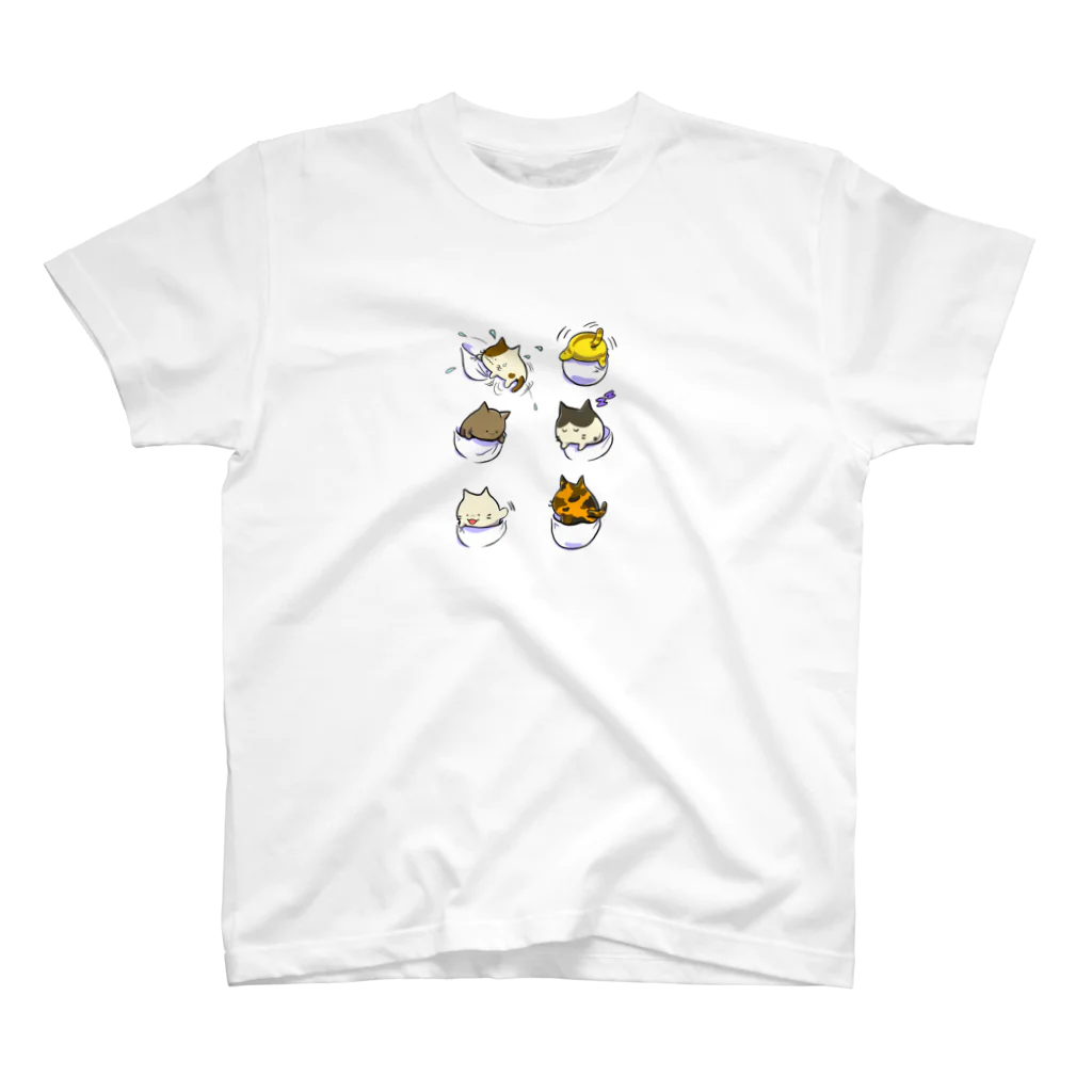 もふもふ堂の猫ポケットスタイル Regular Fit T-Shirt