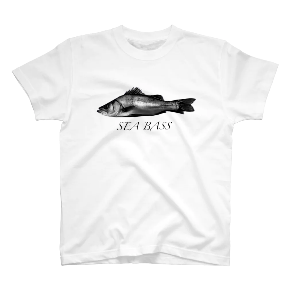 オモシロ工房の釣り！シーバスTシャツ！ スタンダードTシャツ