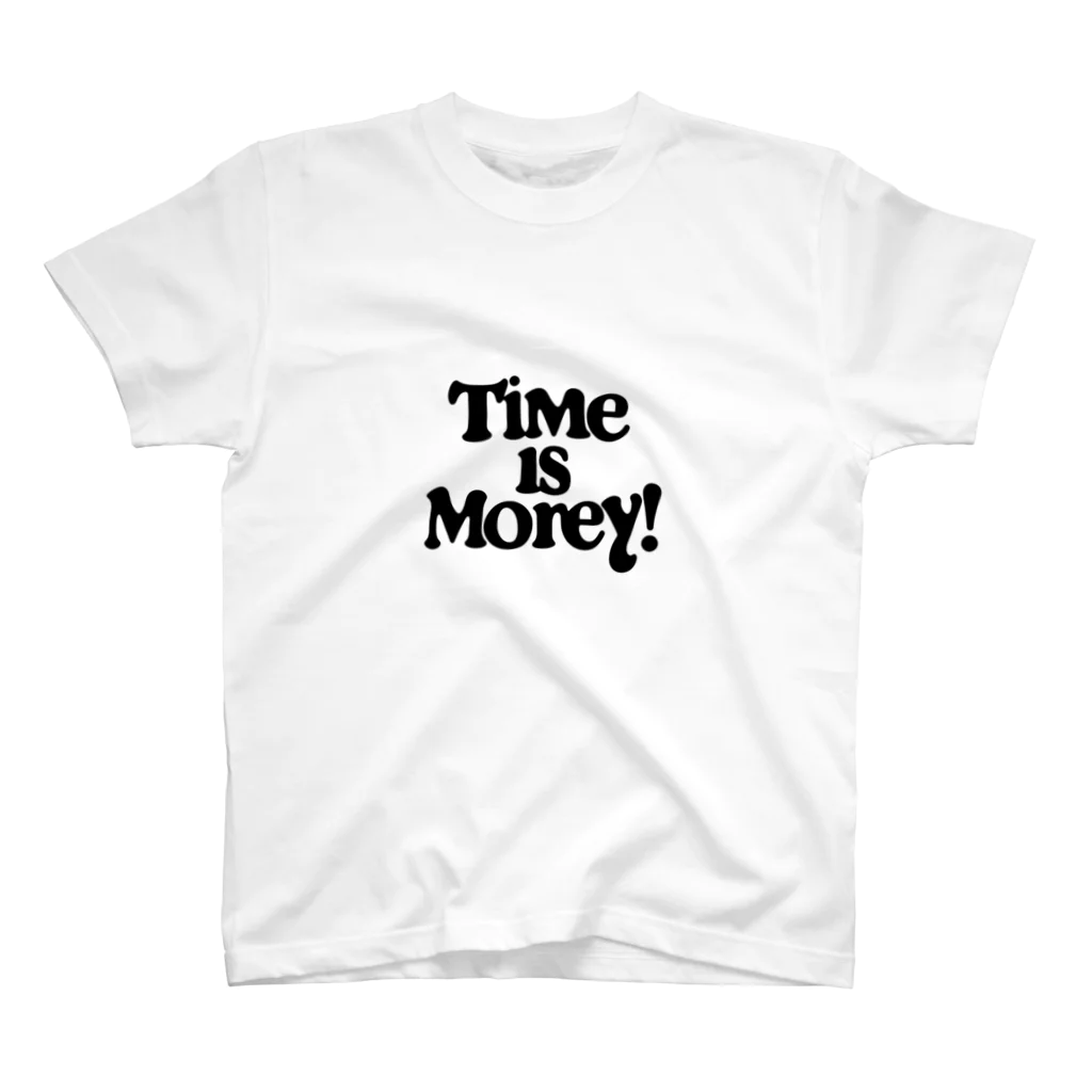 Super_BluemoonのTime is money!　時は金なり！ Regular Fit T-Shirt