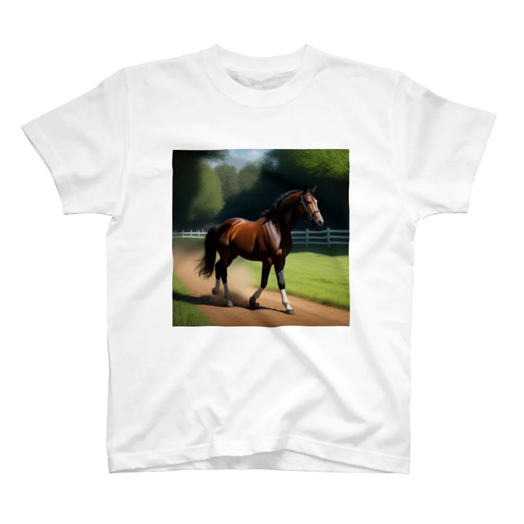 Otatiger0203の馬のお散歩 スタンダードTシャツ