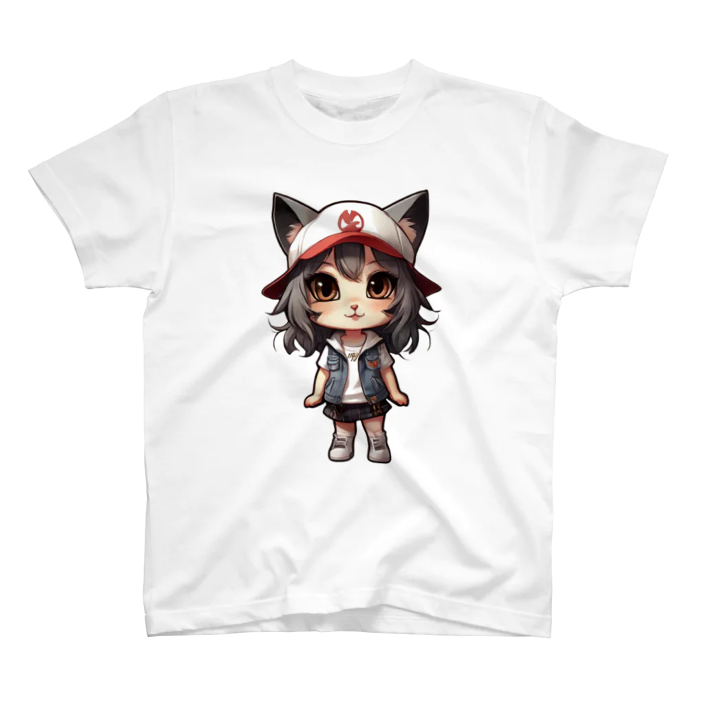 RANRAN2432MPJの猫派アイドル【にゃ美ちゃん】 Regular Fit T-Shirt