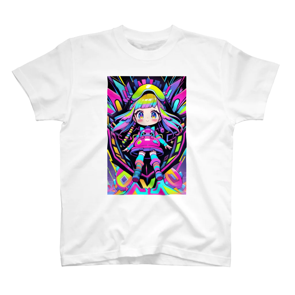 GUMIKOのカラフルな宇宙の冒険Girl Regular Fit T-Shirt