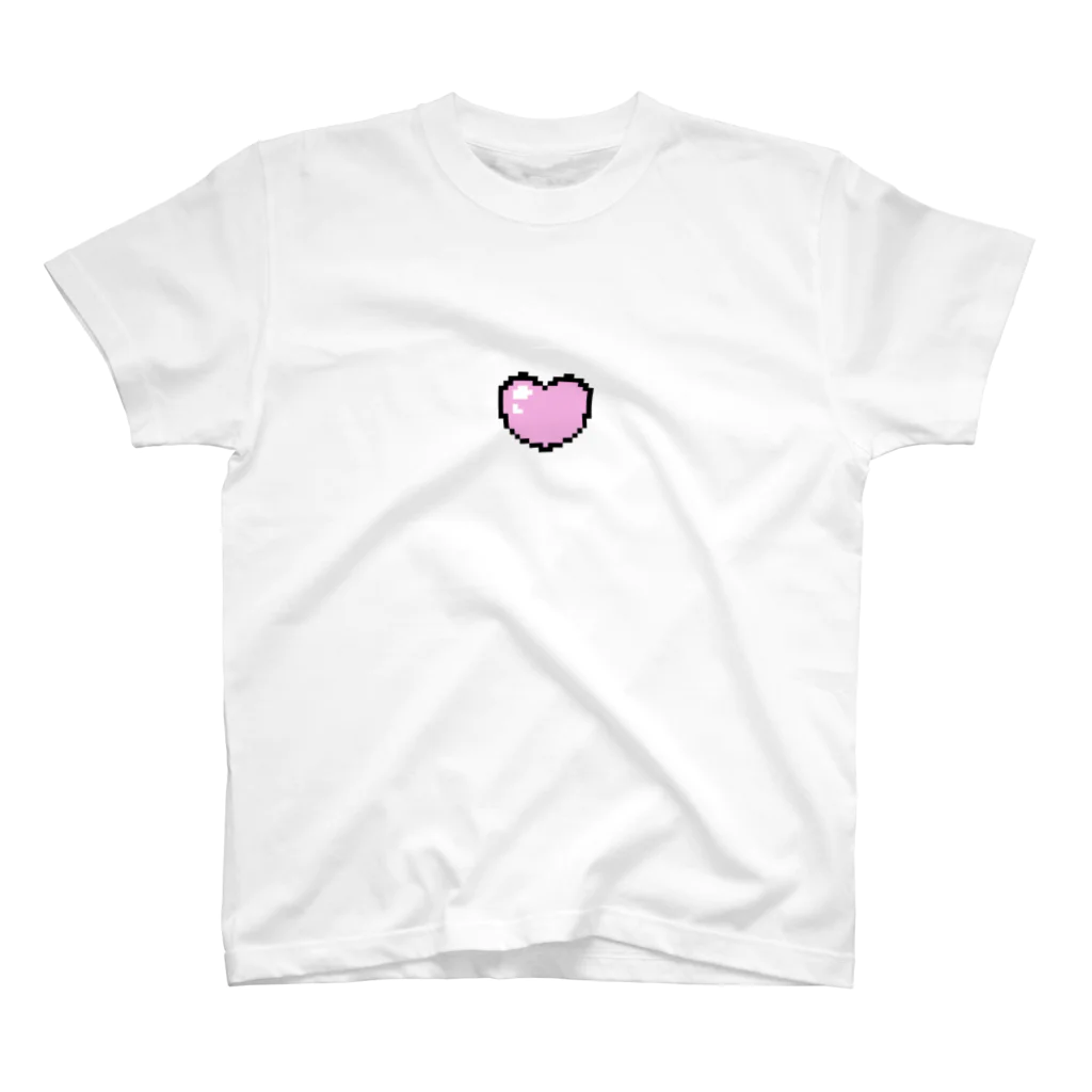 lapinmonmonのLapinMonmon pink-heart スタンダードTシャツ