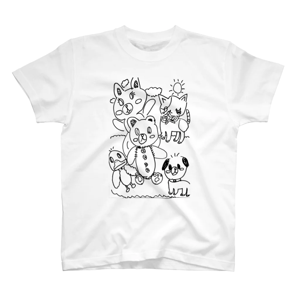 c-oguの空の動物たち スタンダードTシャツ