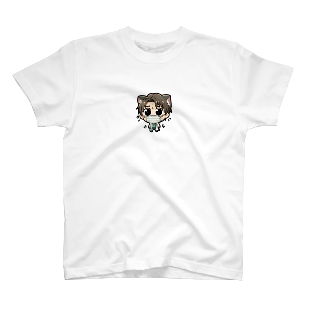 猫君の歯医者さんの歯ブラシ猫 スタンダードTシャツ