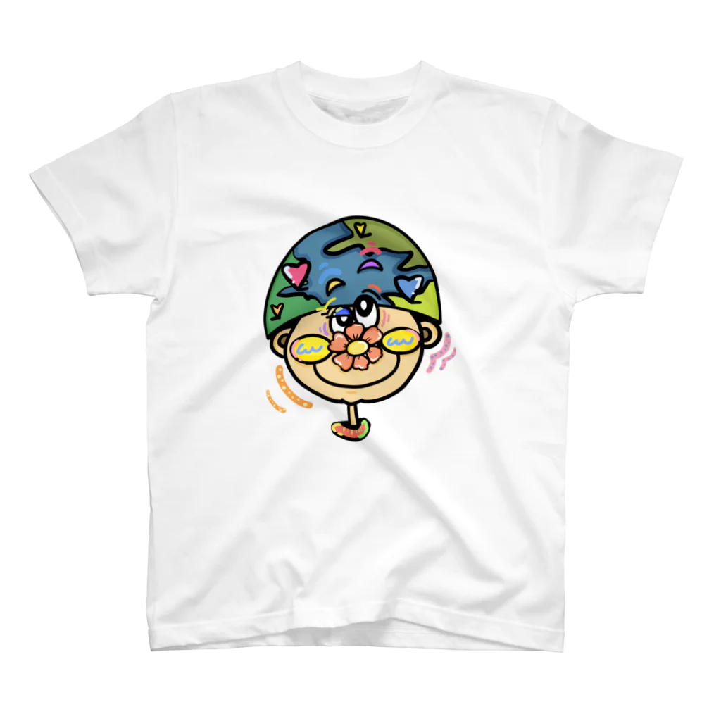 Colorful fam Earthのアース君 スタンダードTシャツ