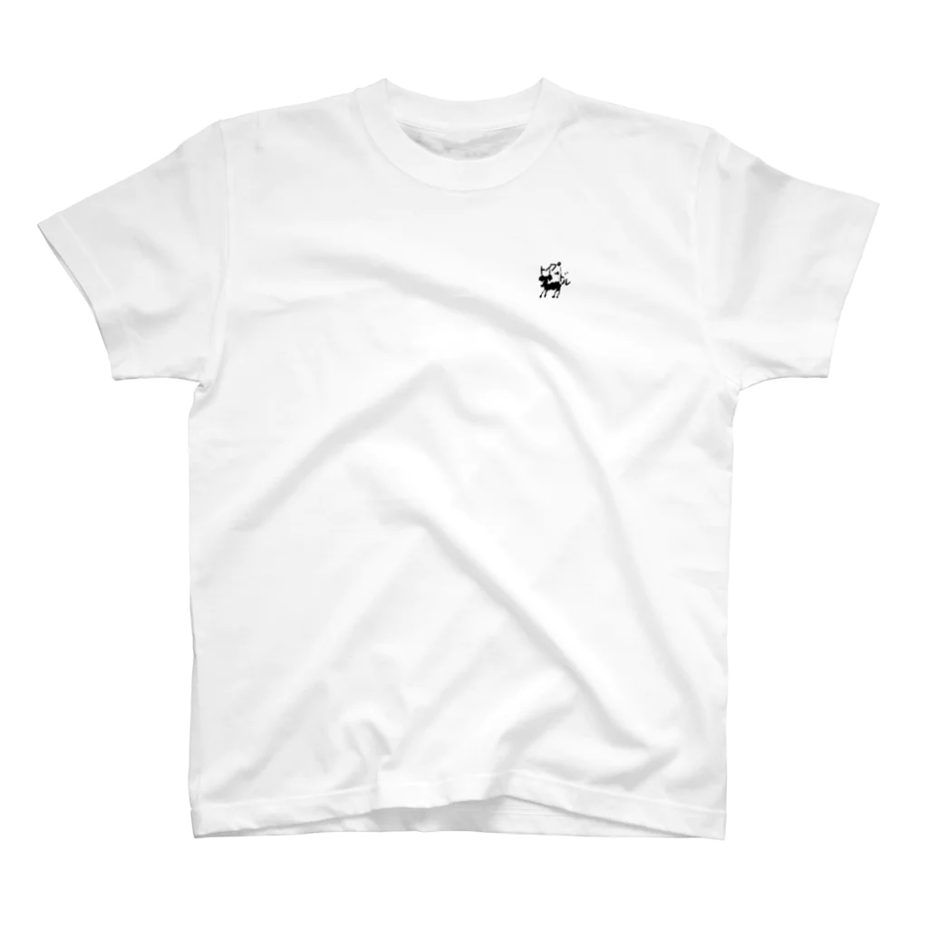 Piikopikoの影絵トイプードル Regular Fit T-Shirt