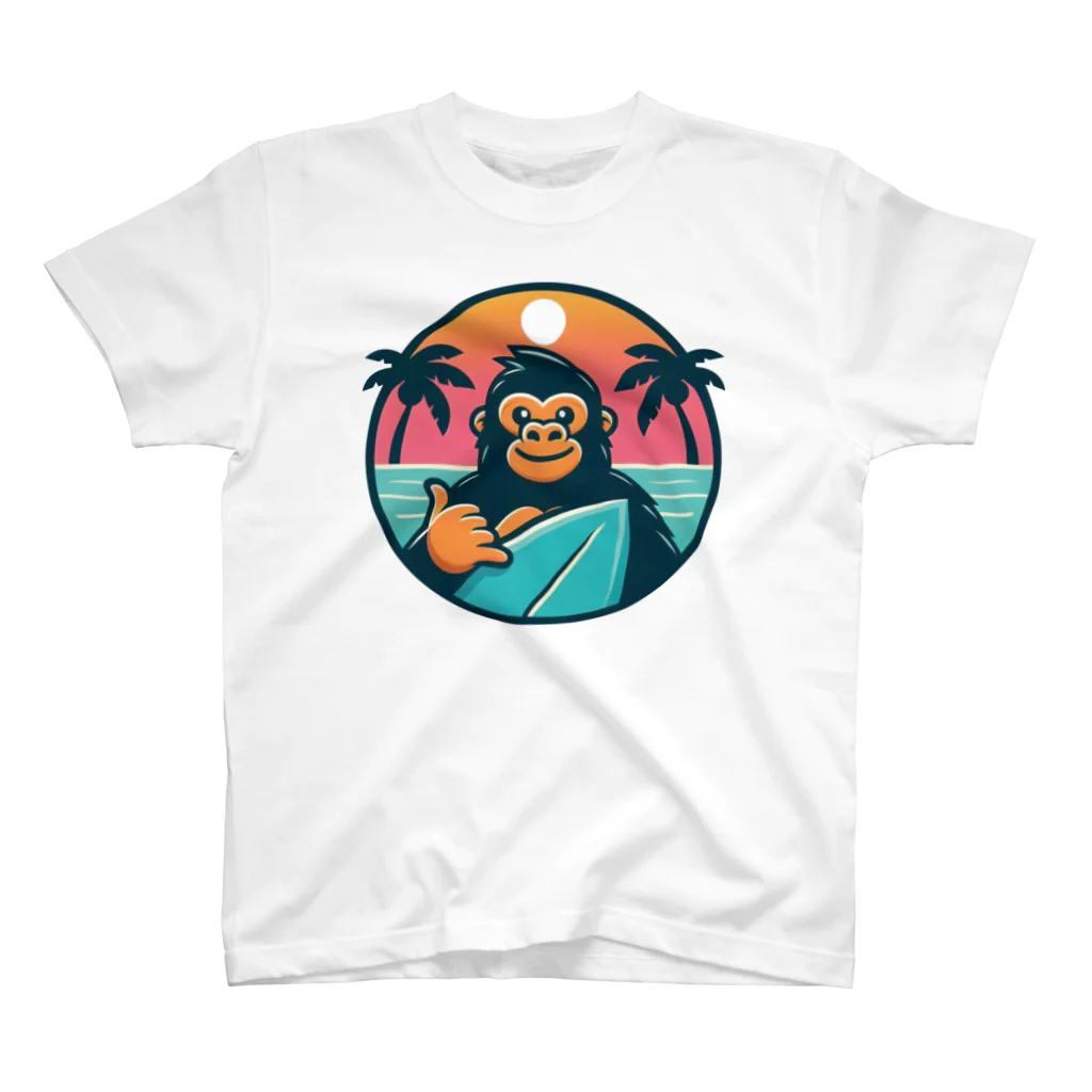 Omiya_ JAP_038のRCW_Gorilla_Californiasurf スタンダードTシャツ