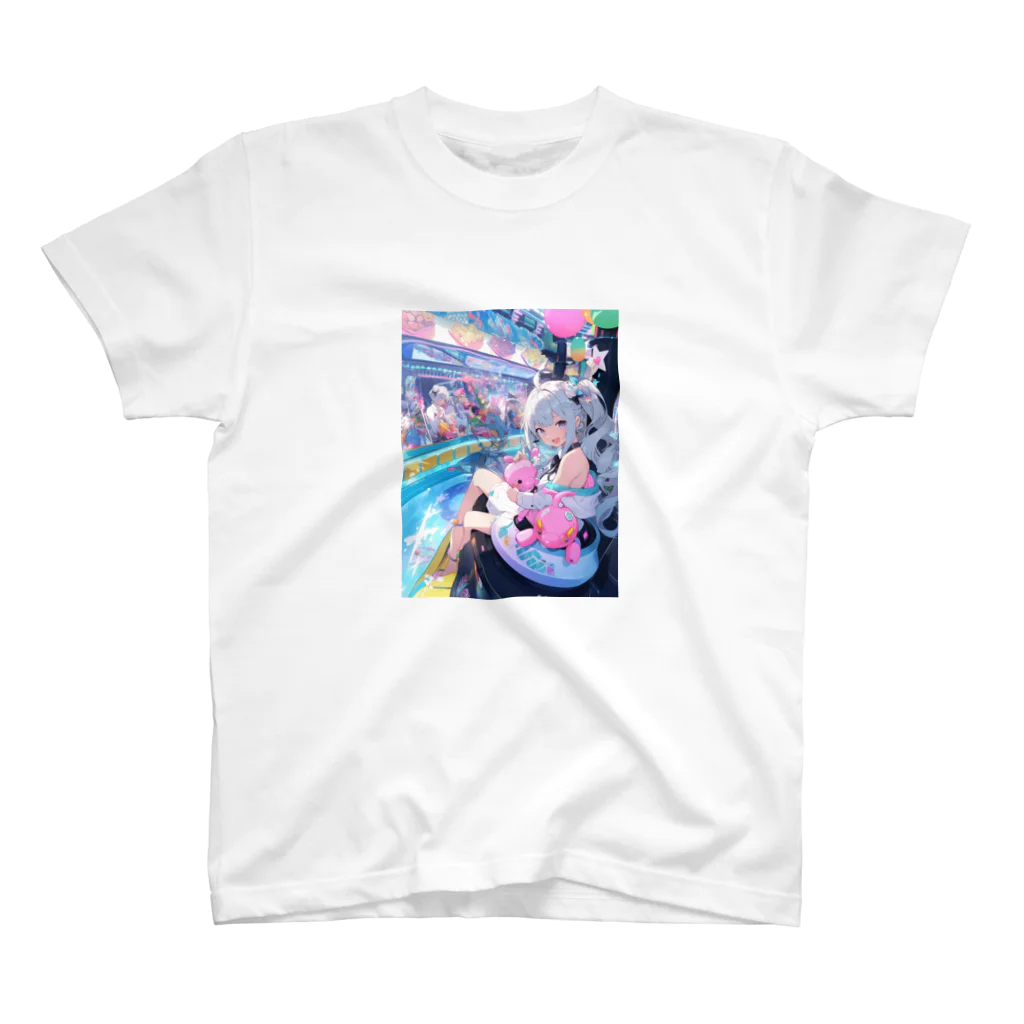 AQUAMETAVERSEのシ一バラダイスで遊ぼう　クニちゃん　2496 スタンダードTシャツ