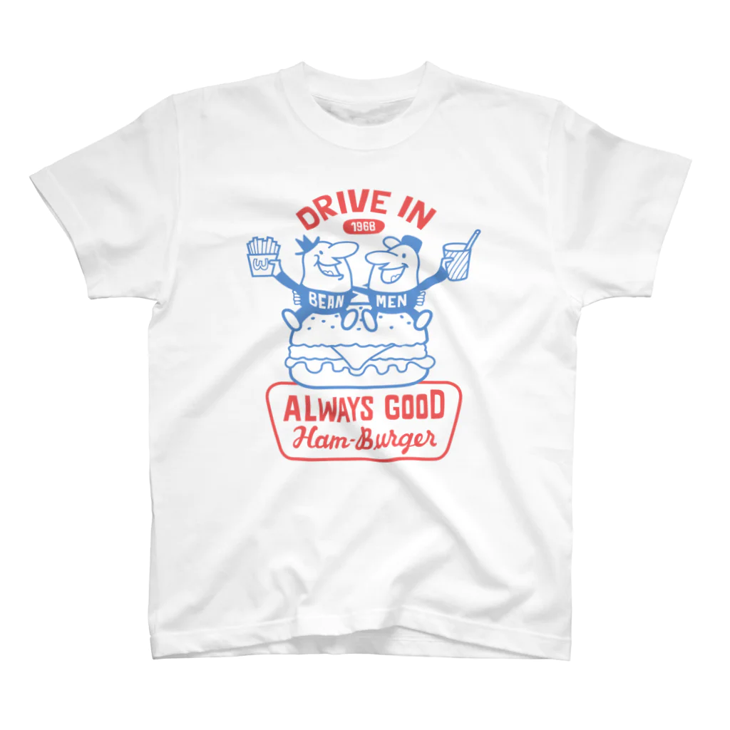 Design For Everydayのビーンズマンとハンバーガー Regular Fit T-Shirt