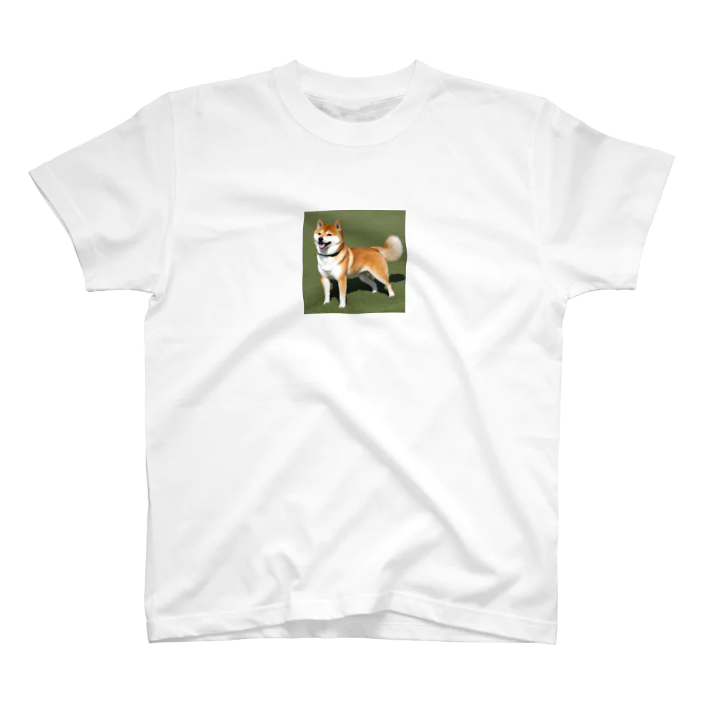 柴犬大好きマンのかわいい柴犬　赤毛 Regular Fit T-Shirt