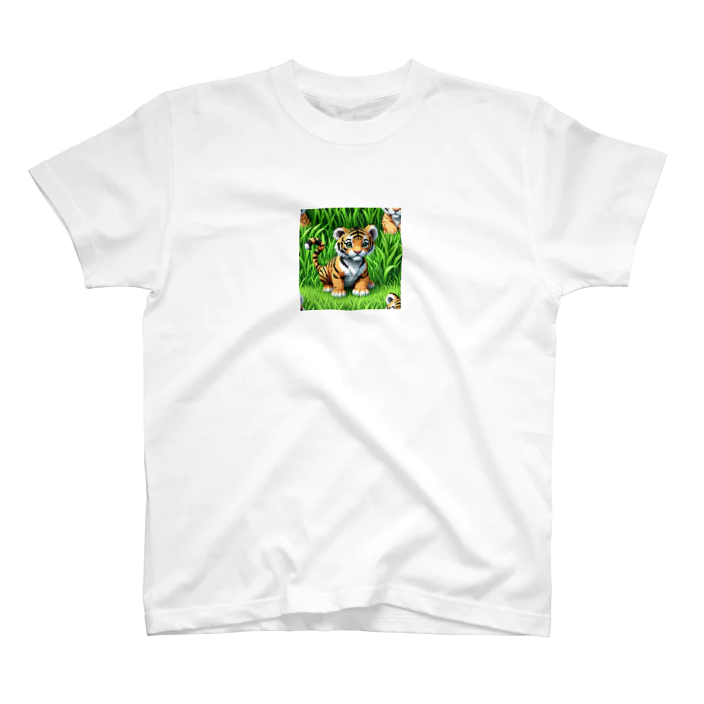 toto444のピクセル絵　子供とら Regular Fit T-Shirt